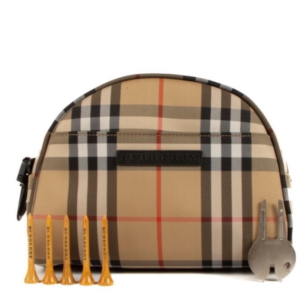 Burberry Golf House Check Nylon Golf Pouch